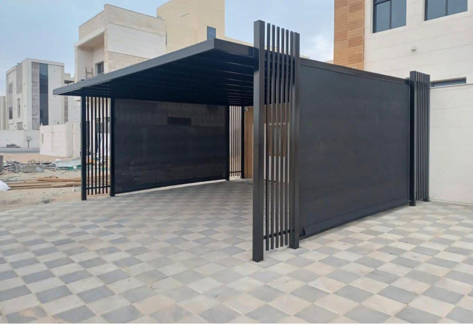 مظلات خارجية جاهزة بتصميم مودرن في الإمارات