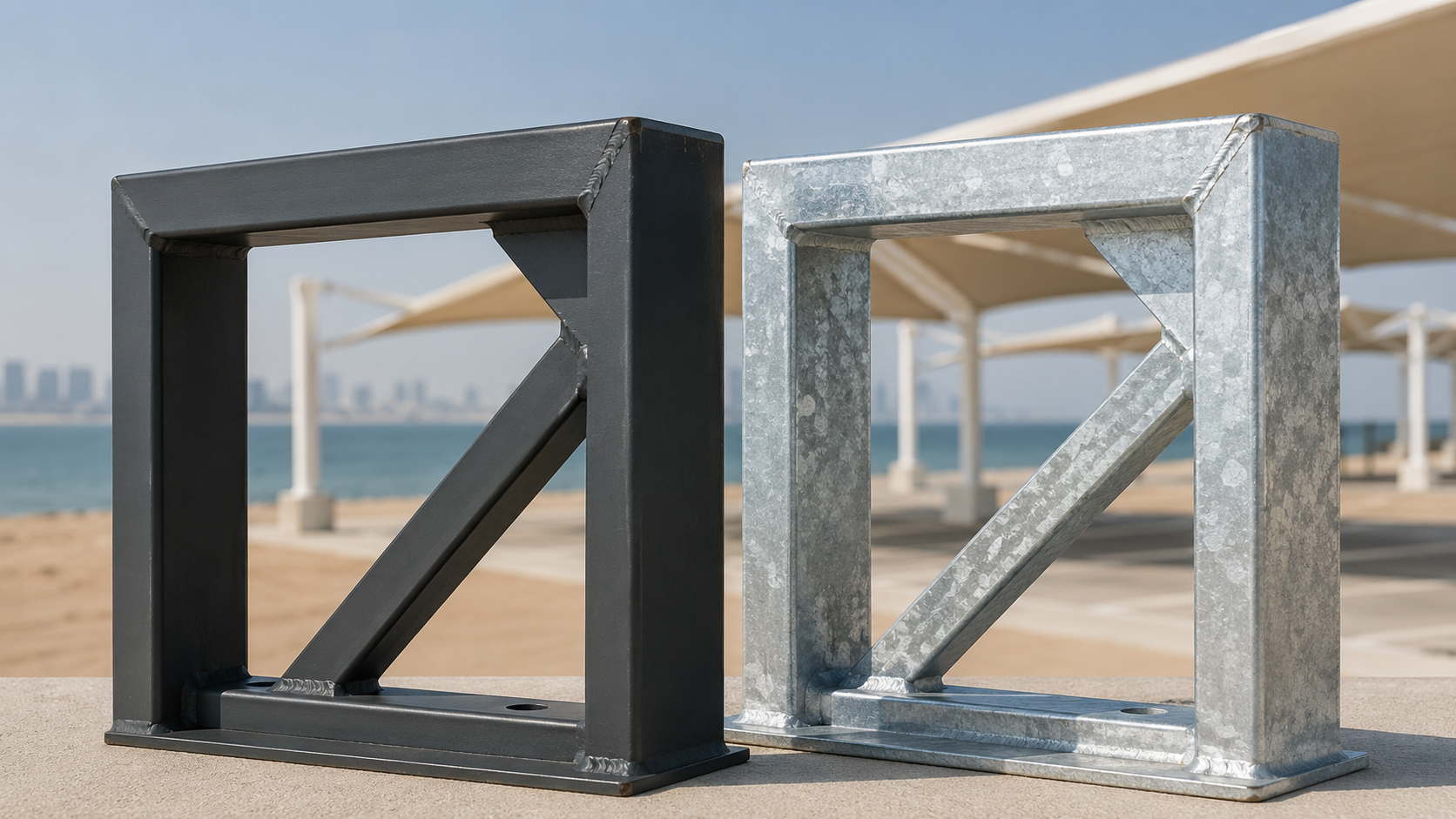 MS Steel vs GI Steel: Which Is Best for UAE Weather and Your Project? by JBM Car Parking Shade UAE